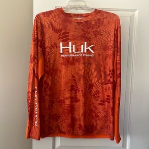 Huk long-sleeve fishing pullover.